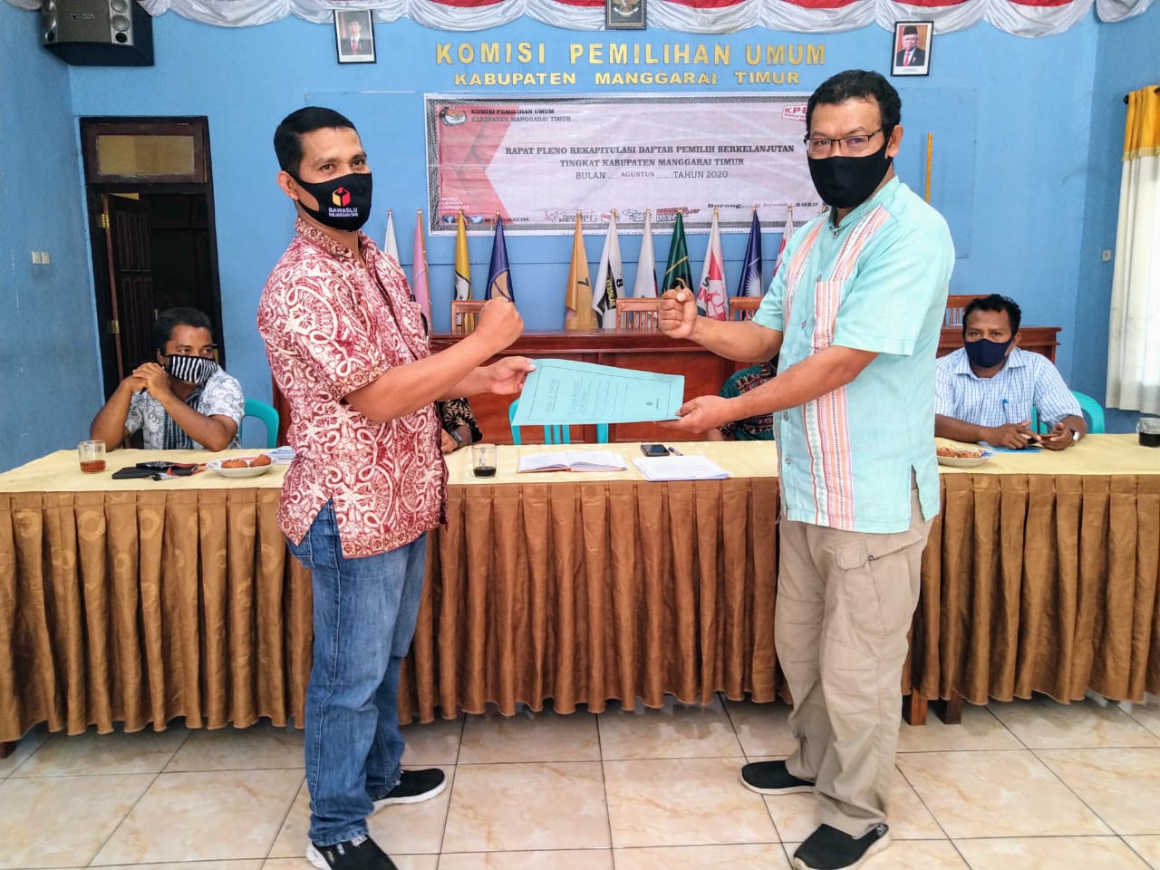 Bawaslu Matim Hadiri Rapat Pleno DPB Periode Agustus 2020