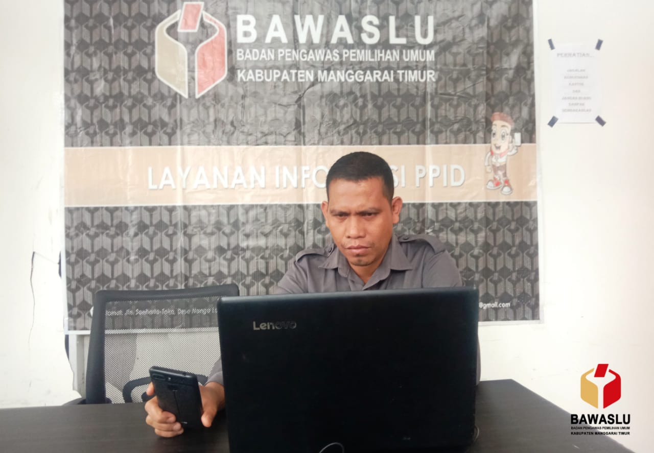 Bawaslu Matim Mengikuti Rapat Evaluasi Data Pemilih Berkelanjutan (DPB) Tingkat Provinsi NTT