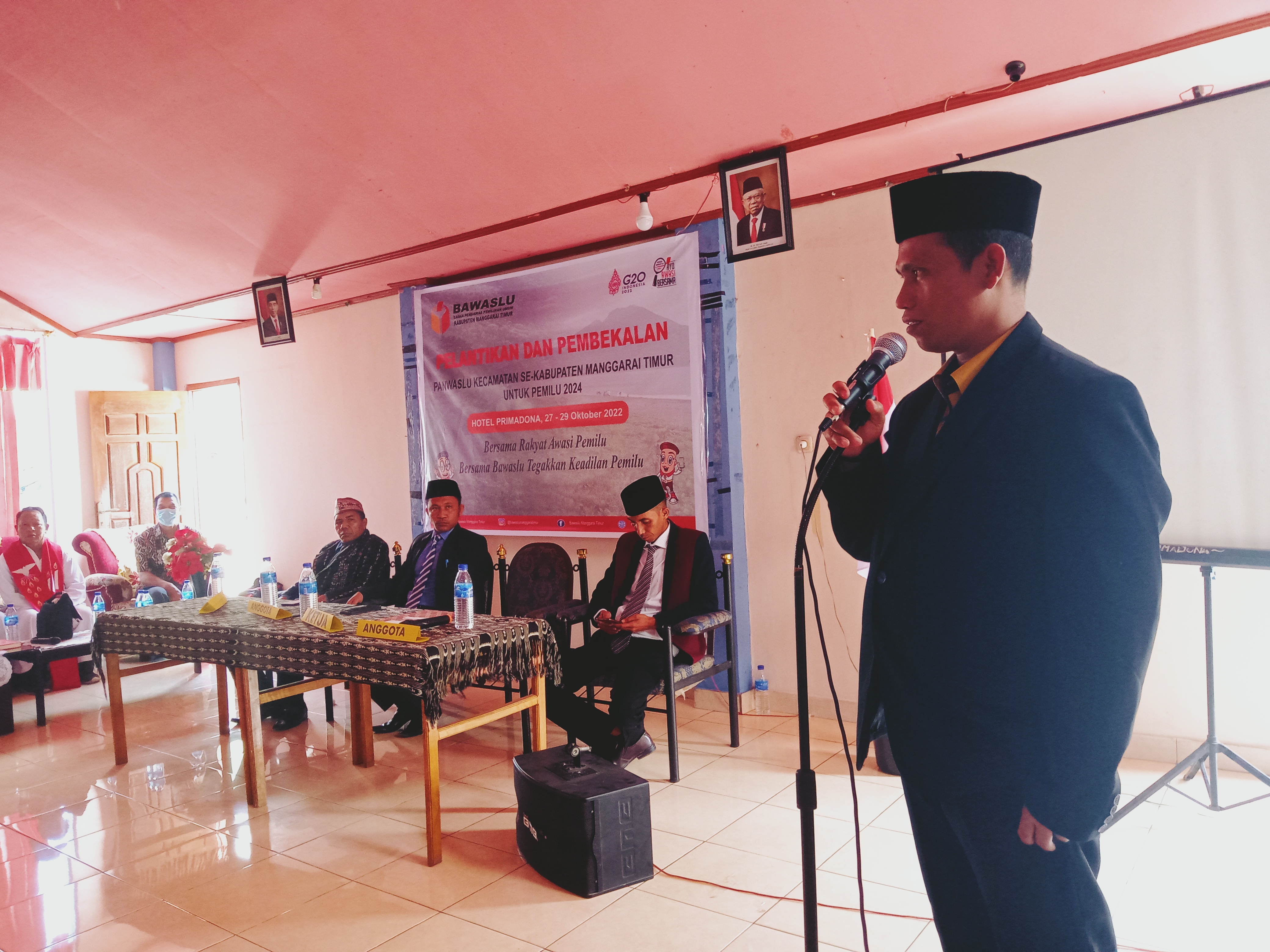 Sah, Bawaslu Manggarai Timur Lantik 36 Anggota Panwaslu Kecamatan