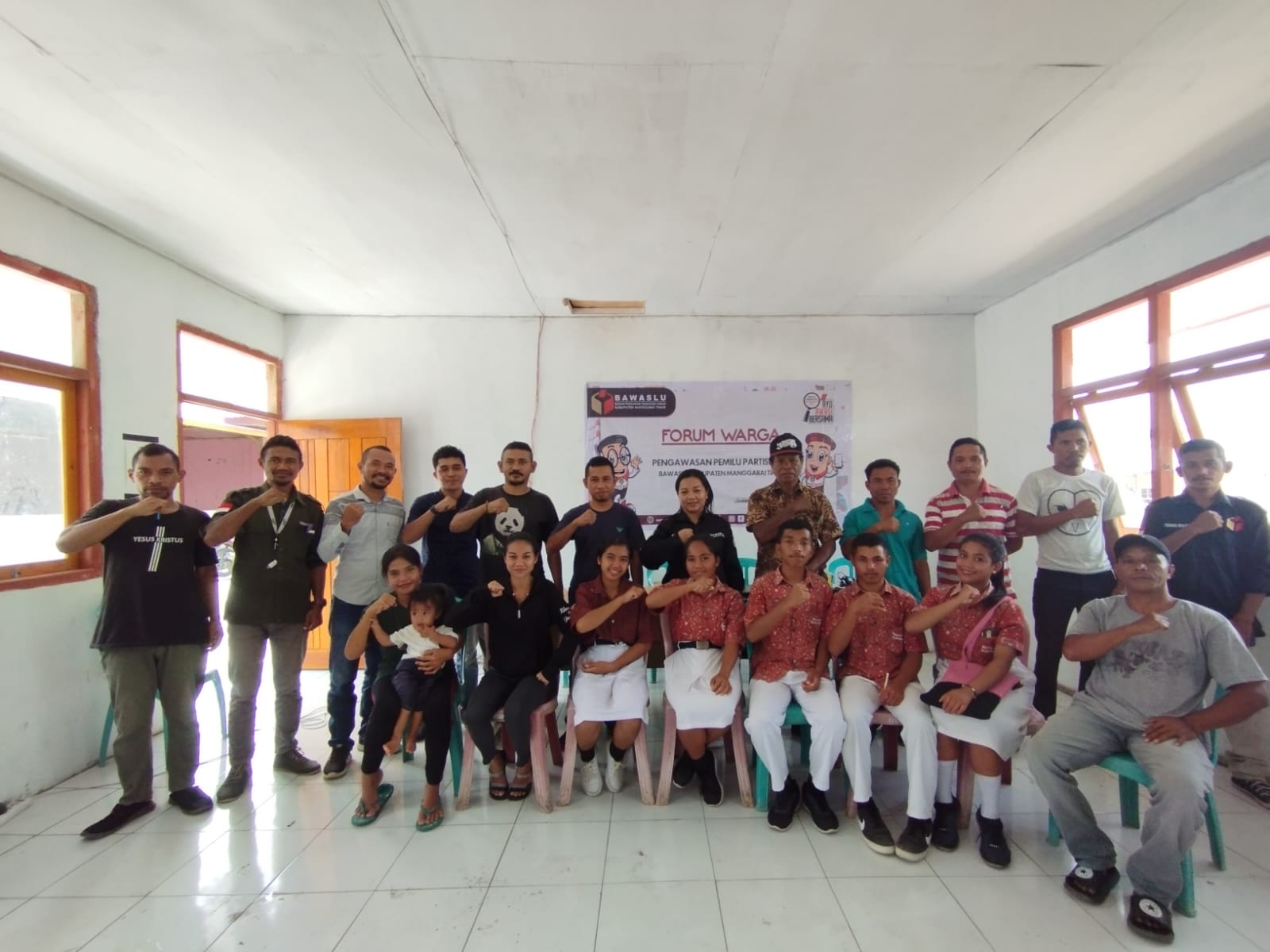 Bawaslu Manggarai Timur Gelar Forum Warga di Desa Bangka Kantar Kecamatan Borong