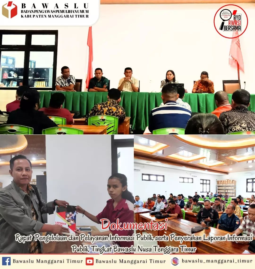 Doc. Kegiatan Raker Teknis Pengolahan Data dan Informasi Bawaslu Kabupaten/kota Se-NTT