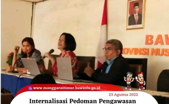 Bawaslu Manggarai Timur Hadiri Rakernis Internalisasi Pedoman Pengawasan Pendaftaran Partai Politik