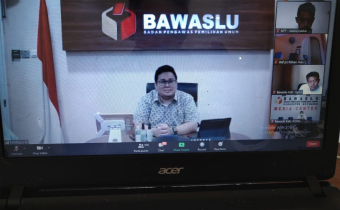 Bawaslu Matim Mengikuti Rapat Daring Tentang Sistematika Laporan Penyelesaian Sengketa