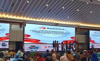 Doc. Kegiatan pengelolaan data pengawas pemilu pada Pemilu Serentak Tahun 2024 di Jakarta